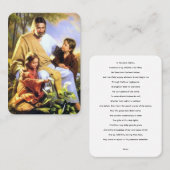 Een Kaart is een gebedsfeest voor de kinderen Visitekaartje (Voorkant / Achterkant)