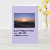 Een kaart met de tekst sorry dat ik je verjaardag  (Gele Bloem)