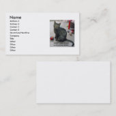 Een kaart met een internetprofiel goedkeuren visitekaartje (Voorkant / Achterkant)