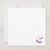 Een Kaart met een paarse halloween flatpanel (5,25 (Achterkant)