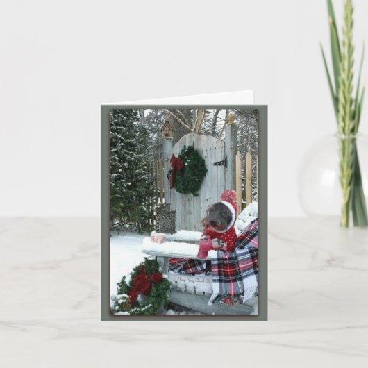 Een kaart met een passieve winterdagtekening (met  (Voorkant)