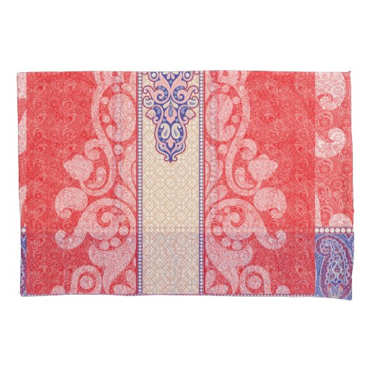 Een kaart met een rood hart erop kussensloop (Voorkant)