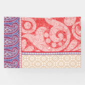 Een kaart met een rood hart erop spandoek (Horizontaal)