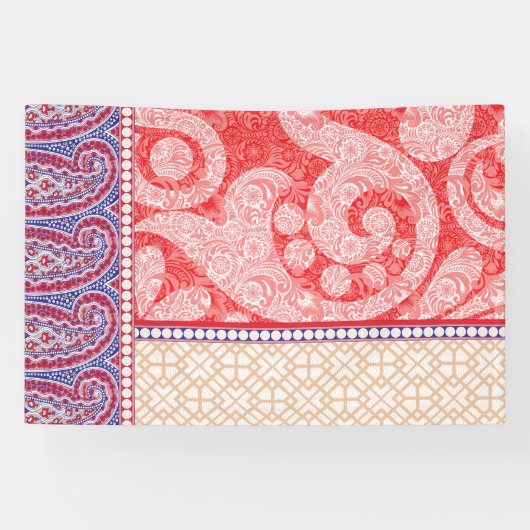 Een kaart met een rood hart erop spandoek (Horizontaal)