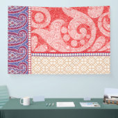 Een kaart met een rood hart erop spandoek (Beurs)