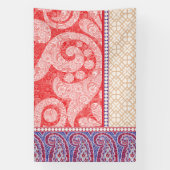 Een kaart met een rood hart erop spandoek (Verticaal)