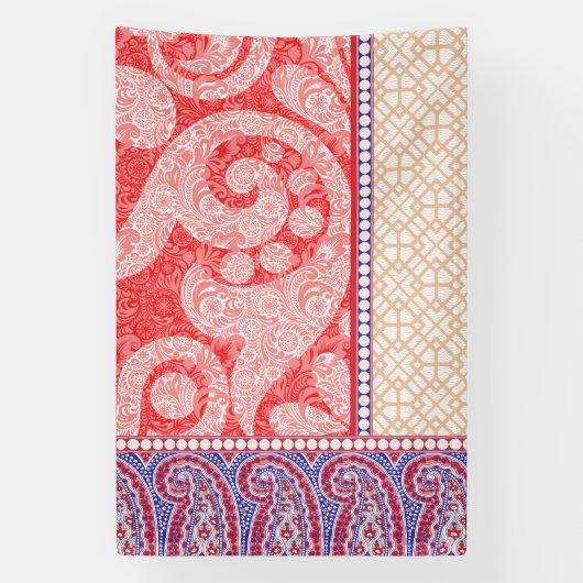 Een kaart met een rood hart erop spandoek (Verticaal)