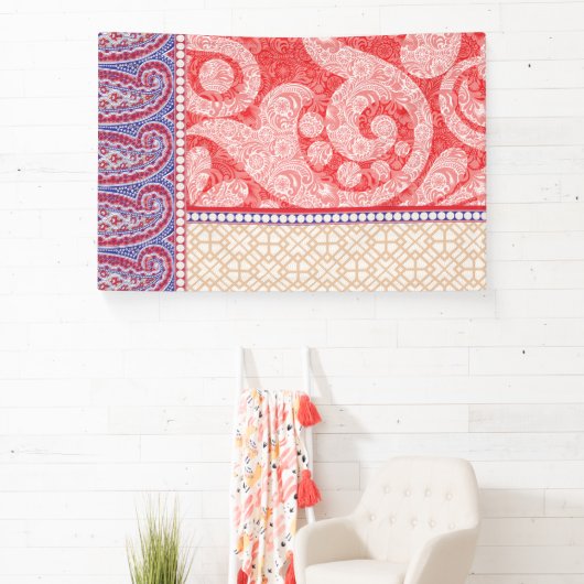 Een kaart met een rood hart erop spandoek (Insitu)