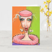 Een kaart met houding (Gele Bloem)