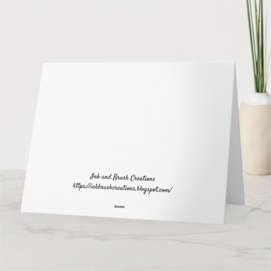 Een Kaart Moederdag Kat (Achterkant)