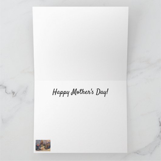 Een Kaart Moederdag Kat (Binnen)