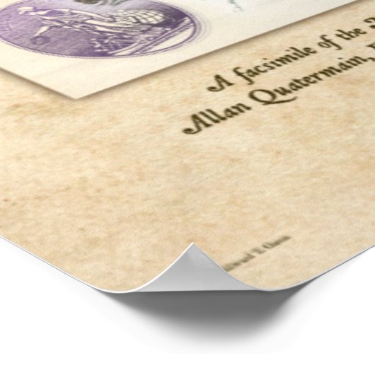 Een kaart naar het Poster van Koning Solomon (Hoek)