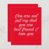 Een kaart om liefde uit te drukken aan de vader (Voorkant / Achterkant)