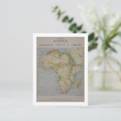 Een kaart van Afrika om de reizen van David te ill (Staand voorkant)