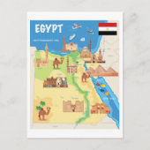 Een kaart van de Cartoon van Egypte (Voorkant)