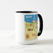 Een kaart van de Cartoon van Egypte Mok (Voorkant rechts)