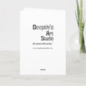 Een kaart van de huwelijksverjaardag met een (Achterkant)