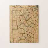 een kaart van de staat Pennsylvania Legpuzzel (Verticaal)