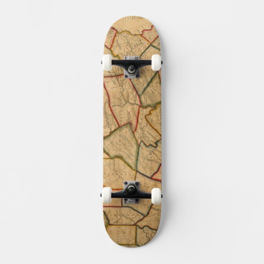 een kaart van de staat Pennsylvania Skateboard (Voorkant)