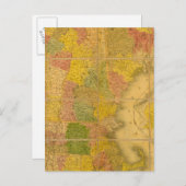 Een kaart van de Staten van New England (Voorkant / Achterkant)