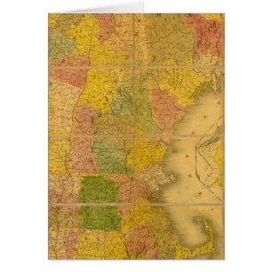 Een kaart van de staten van New England