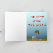 Een kaart van de Verjaardag van de Wens van Vissen (Binnen)