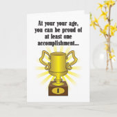 Één kaart van de verwezenlijkings humoristische (Gele Bloem)