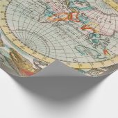 Een kaart van de wereld cadeaupapier (Hoek)