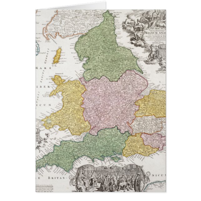 Een kaart van Engeland | 1760 (Voorkant)