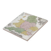 Een kaart van Engeland | 1760 Tegeltje (Zijkant)