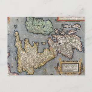 Een kaart van Groot-Brittannië   1587