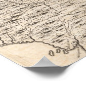 Een kaart van het Britse Rijk in Amerika — Blad 2 Poster (Hoek)