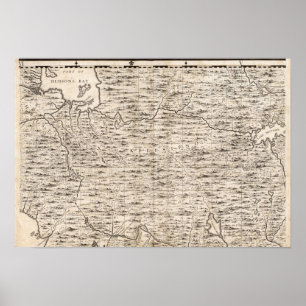 Een kaart van het Britse Rijk in Amerika — Blad 2 Poster