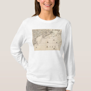 Een kaart van het Britse Rijk in Amerika — Blad  T-shirt