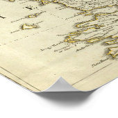 Een kaart van het noordelijke deel van het Koninkr Poster (Hoek)