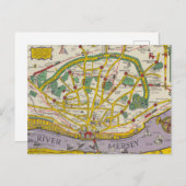 Een kaart van Merseyside, Liverpool (Voorkant / Achterkant)