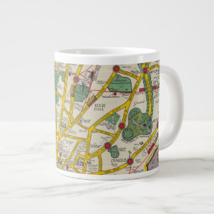 Een kaart van Merseyside, Liverpool Grote Koffiekop