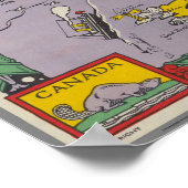 Een kaart van Merseyside, Liverpool Poster (Hoek)