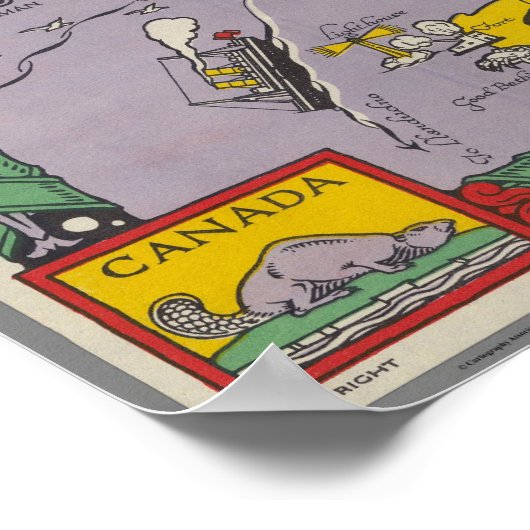 Een kaart van Merseyside, Liverpool Poster (Hoek)