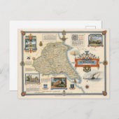 Een kaart van Yorkshire: East Riding (Voorkant / Achterkant)