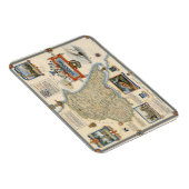 Een kaart van Yorkshire: East Riding Magneet (Rechterzijde)