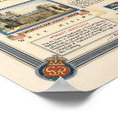 Een kaart van Yorkshire: East Riding Poster (Hoek)