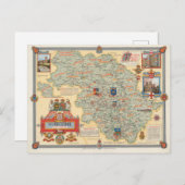 Een kaart van Yorkshire: West Riding (Voorkant / Achterkant)