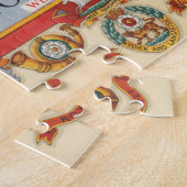 Een kaart van Yorkshire: West Riding Legpuzzel (Zijkant)