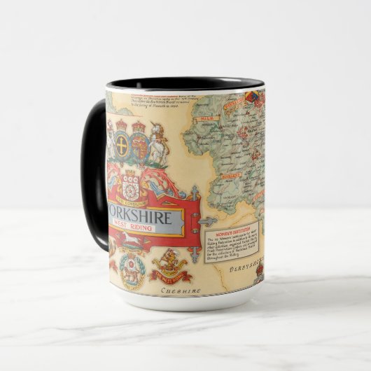 Een kaart van Yorkshire: West Riding Mok (Voorkant links)