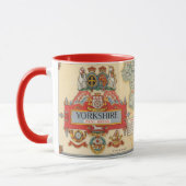 Een kaart van Yorkshire: West Riding Mok (Links)