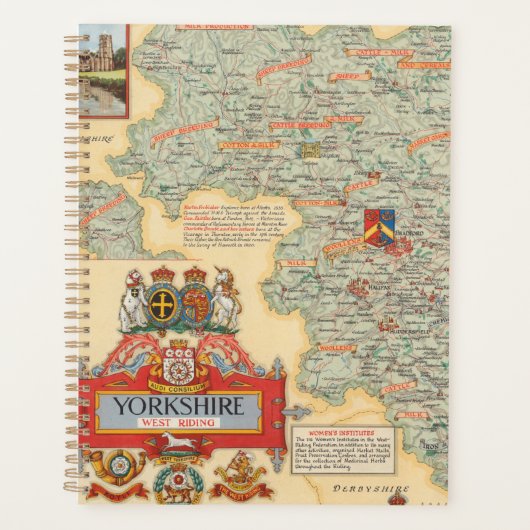 Een kaart van Yorkshire: West Riding Planner (Voorkant)