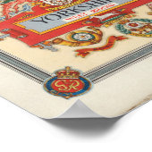 Een kaart van Yorkshire: West Riding Poster (Hoek)