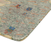 Een kaart van Yorkshire: West Riding Snijplank (Hoek)