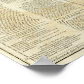 Een kaart van Zuid-Amerika zuidelijk deel Poster (Hoek)